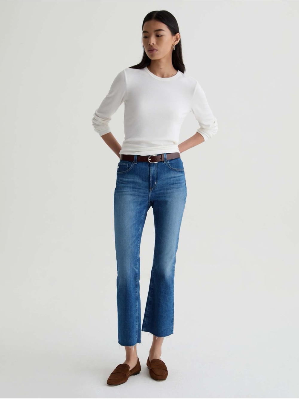 NEW AG Farrah Boot Crop Jeans